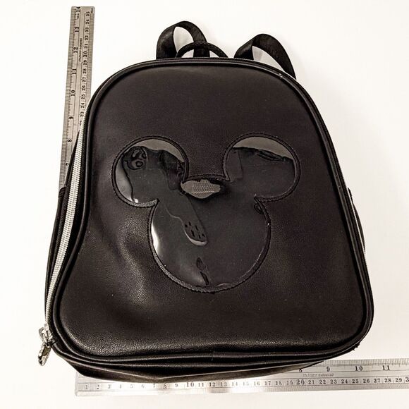 Official Disney Mickey Mouse Pin Trading Display Black Backpack Bag
